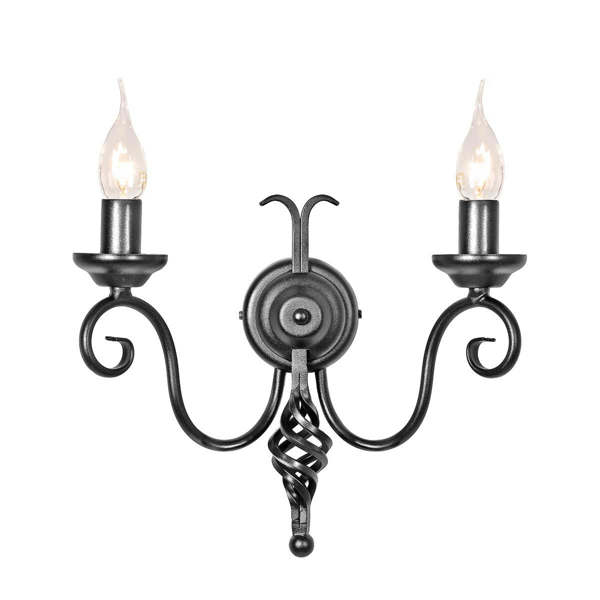 Elstead Lighting-HARLECH-HR2A-BLACK-ELSHR2A-BLACK