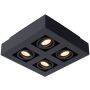 Lucide XIRAX 09119/21/30 Lumină montată pe suprafață 4x5w/gu10 2200k 320lm ip20