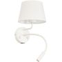 TK Lighting MAJA 10204 Aplique de perete 1x15W/E27+1x8W/G9 IP20