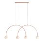 Aldex UNA 1116L11_L Lampă cu pendul 4x10W/E14 IP20