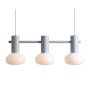 Aldex FLO 3 GREY S 7000E22_S Lampă cu pendul 3x10W/E14