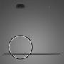Altavola Design Linea No.2 LA087/PX100_40_3k_black Lampă cu pendul 2x30W/LED 3000K 1800lm IP44