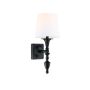 Cosmolight AUSTIN W01149BK-WH Aplique de perete 1x40W/E14 IP20