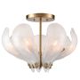 Cosmolight CANNES C07739BR Lampă de tavan 7x40W/E14 IP20