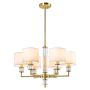 Cosmolight SUTTON P06692BR-WH Lampă de tavan 6x40W/E14 ip20