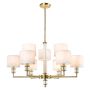 Cosmolight SUTTON P09685BR-WH Lampă de tavan 9x40W/E14 ip20