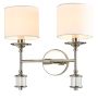 Cosmolight SUTTON W02477NI-WH Aplique de perete 2x25W/E14 ip20
