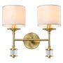 Cosmolight SUTTON W02852BR-WH Aplique de perete 2x25W/E14 ip20