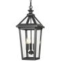 Cosmolight ZURICH P03630BK Lampă cu pendul 3x40W/E14 IP23