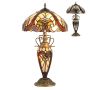 Prezent TIFFANY XX. 1702 Lampă de masă 2x60W/E27|1x7W/E14 IP20
