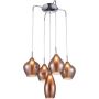 AZzardo AMBER MILANO 5 AZ3172 Lampă cu pendul 5x40W/G9 IP20