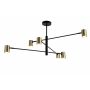 Zuma Line PEDRO PEN4104-6GD+BK Lampă de tavan ip20
