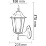 Polux LIGURIA-LT 201928 Aplique de perete 1x20W/E27 IP43