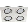 Zuma Line BOXY 20073-WH Lumină îngropată deasupra plafonului 4x15W/GU10/ES111 IP20