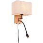 Trio NILAM 212870236 Aplique de perete 2x31w/led+e27 3000k 310lm ip20