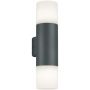 Trio HOOSIC 224060242 Aplique de perete 2x28w/e27 ip44