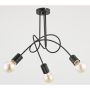 Alfa TANGO BLACK 23173 Lampă de tavan 3x60W/E27