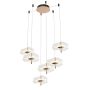 Altavola Design Mariposa LA102/CO6 Lampă cu pendul 6x36W/LED 3000K 2160lm IP20