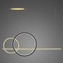 Altavola Design Linea No.4 LA087/P2X_60_40_150_2700k_gold_black_dimm Lampă cu pendul 3x57W/LED 4000K 3420lm IP44