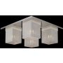 Italux Helios MX102916-4A Lampă de tavan 4x25W/G9 IP20