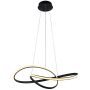 Italux Consa PND-19221C-BK Lampă cu pendul 1x40W/LED 3000K/4000K/6000K 3400lm IP20