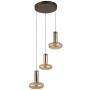 Italux Carote PND-24011-3-COPP Lampă cu pendul 3x16W/LED 3000K 1002lm IP20