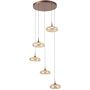 Italux Tenele PND-24028-5A-COPP Lampă cu pendul 5x35W/LED 3000K 1514lm IP20