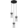 Italux Merto PND-40930-3A-BK Lampă cu pendul 3x40W/E14 IP20