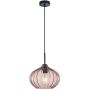 Italux Pansol PND-2940-1S-BK-CF Lampă cu pendul 1x40W/E27 IP20