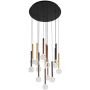 Italux Alinos PND-24019-14A-BK Lampă cu pendul 14x58W/LED 3000K 4410lm IP20