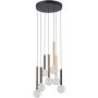 Italux Alinos PND-24019-7A-BK Lampă cu pendul 7x28W/LED 3000K 2205lm IP20