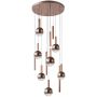 Italux Camino PND-24038-12A-COPP Lampă cu pendul 12x60W/LED 3000K 2469lm IP20