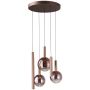 Italux Camino PND-24038-5A-COPP Lampă cu pendul 5x30W/LED 3000K 2136lm IP20