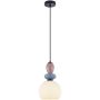Italux Domali PND-36816-1A-BK-WH Lampă cu pendul 1x40W/E27 IP20