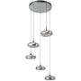 Italux Tenele PND-24028-5A-SILV Lampă cu pendul 5x35W/LED 3000K 1514lm IP20