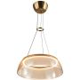 Italux Torpe PND-24030-1-GD Lampă cu pendul 1x19W/LED 3000K 1097lm IP20