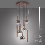 Paul Neuhaus BOWL 2287-23 Lampă cu pendul 9x7W/LED 2700k 1600lm ip20