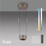 Paul Neuhaus PURE CLIPSE 2471-97 Lampă cu pendul 2x5W/LED 2200-5000k 250lm ip20