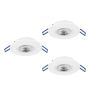 Eglo GEDREZ 300184 downlight wpuszczany 3x4.9W/LED 1560lm 2700K, 4000K, 6500K IP20