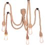 Polux ROPE 312921 Lampă cu pendul 5x12W LED/E27 IP20