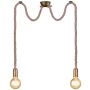Trio ROPE 310100204 Lampă cu pendul 2x60w/e27 ip20
