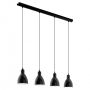 Eglo PRIDDY 49466 Lampă cu pendul 4x60W/E27