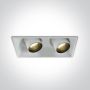 One Light The Recessed Cylinders 51211C/W/W Lumină îngropată deasupra plafonului 2x11W/LED 3000K 820lm IP20