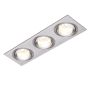 Endon TETRA 52405 Lumină îngropată deasupra plafonului 3x50W/GU10 IP20