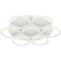 Altavola Design Ledowe okręgi LA078/CE_7_out_3k_white Lampă de tavan 7x86W/LED 3000K 5160lm IP44