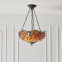 Endon DRAGONFLY FLAME 64076 Lampă cu pendul 3x60W/E27 IP20