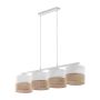 TK Lighting LINOBIANCO 6576 Lampă cu pendul 4x15W/E27