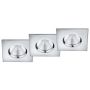 Trio ZAGROS 650610306 Lumină îngropată deasupra plafonului 3x5.5w/led 3000k 345lm ip65