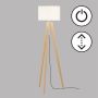 Fischer&Honsel SHINE-WOOD 40478 Lampă de podea 3x40W/E27 IP20