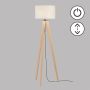 Fischer&Honsel SHINE-WOOD 40480 Lampă de podea 3x40W/E27 IP20